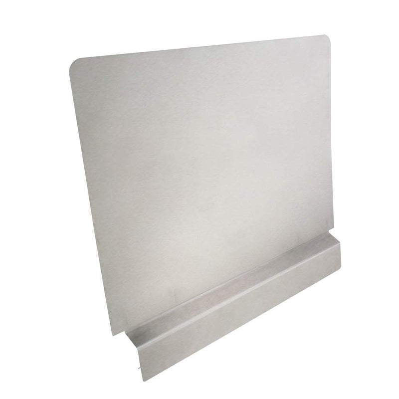 Chef-Master حارس تناثر الزيت من شيف ماستر للقلي التجاري، يمنع الزيت من التناثر، أساسيات المطبخ، ملائمة عالمية، من الفولاذ المقاوم للصدأ بسمك 18، 20.5 × 15 بوصة حارس شاشة للتناثر للزيت-90059 - Image 2